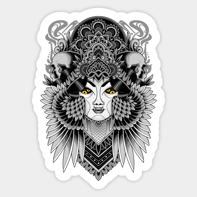 Suzanna Sticker by GODZILLARGE